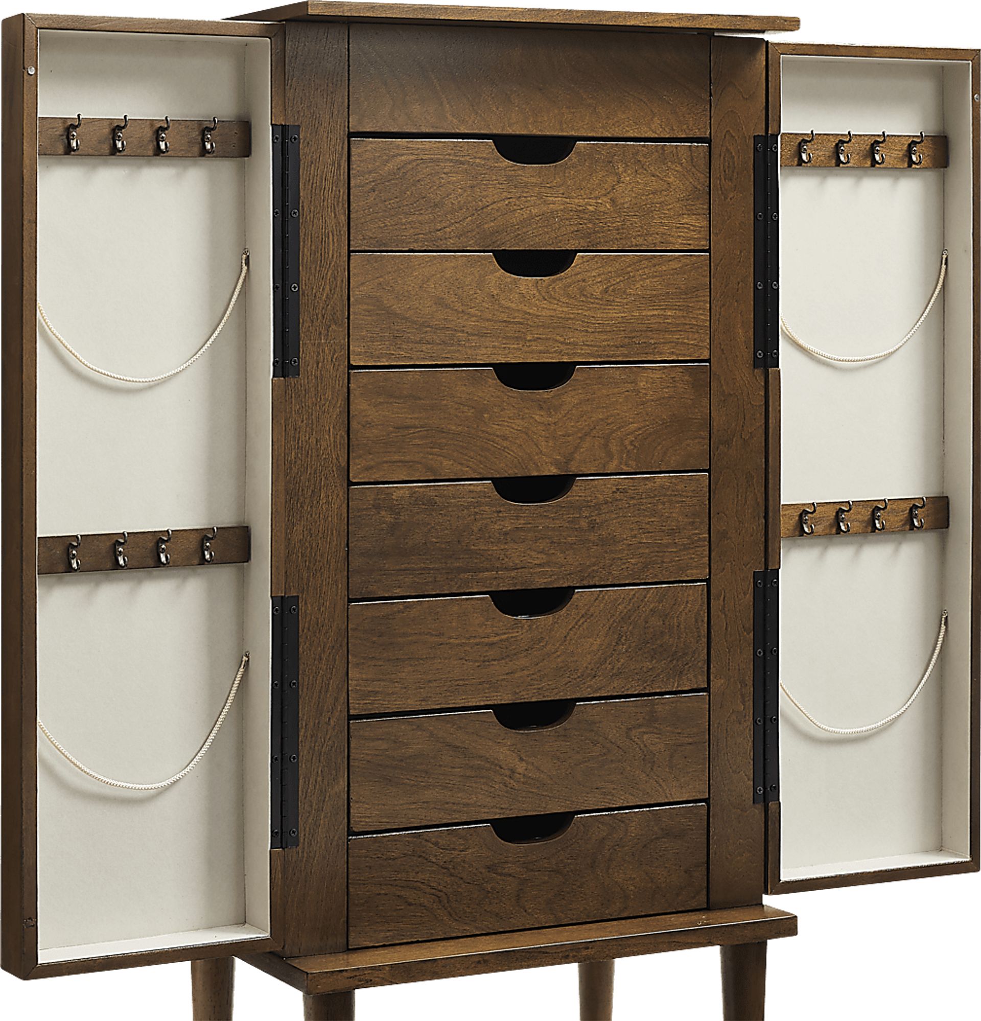 Suari Brown Jewelry Armoire - Image 7