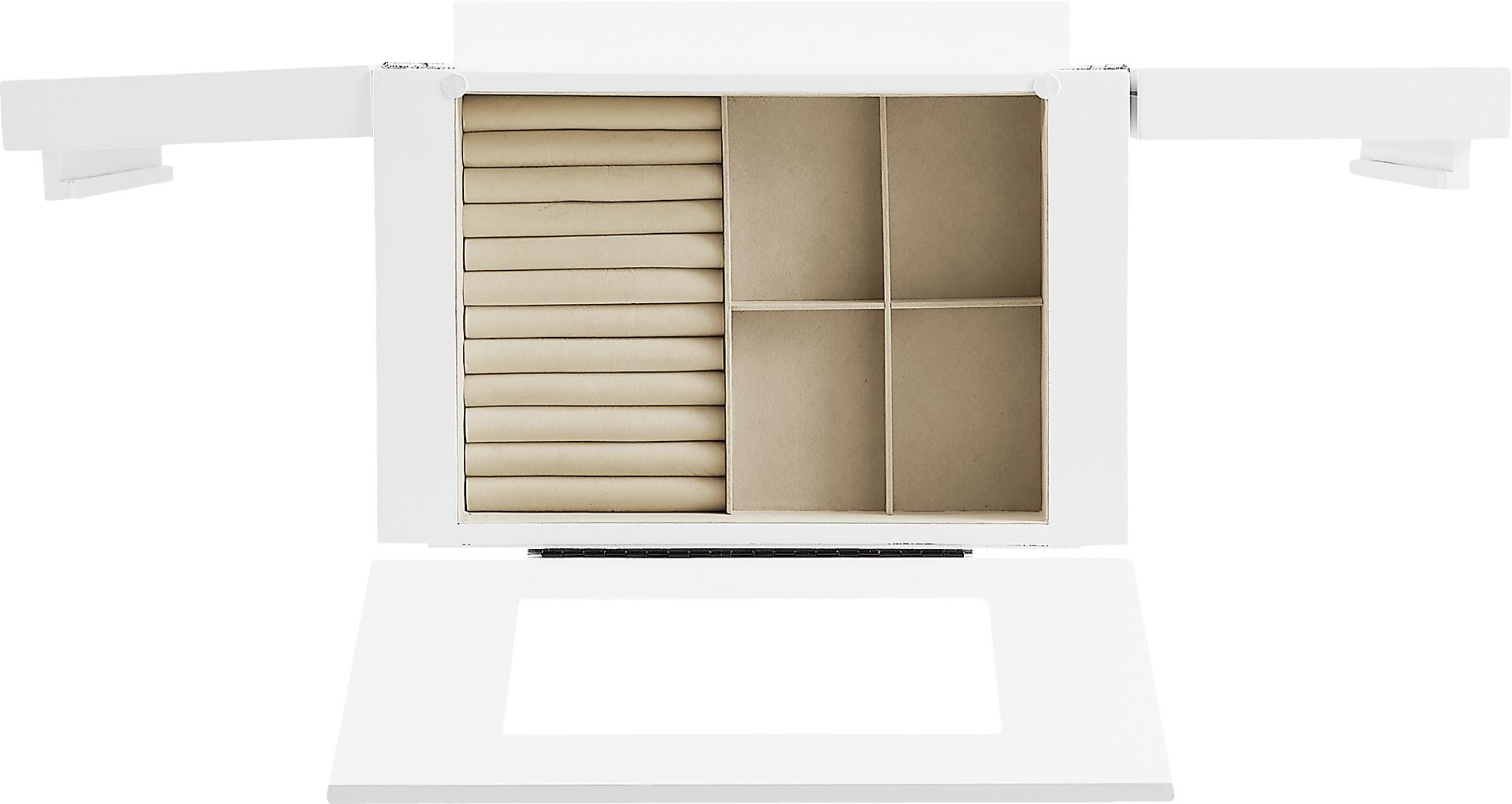 Suari White Jewelry Armoire - Image 13