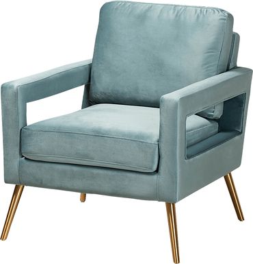 Sugarberry Light Blue Accent Chair