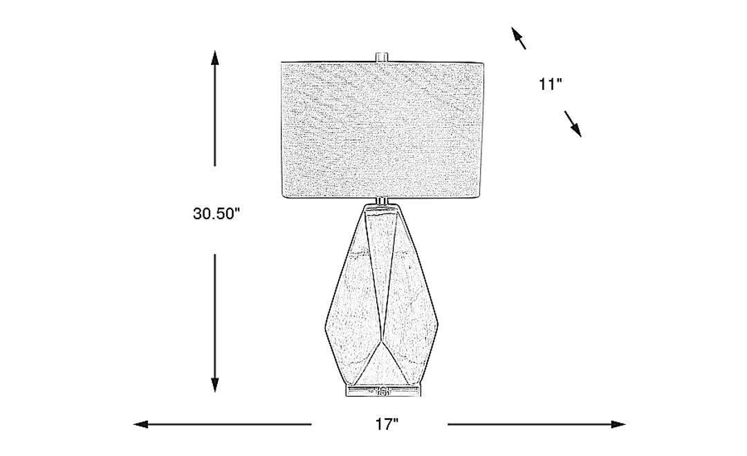 Sugarloaf Peak Gray Lamp