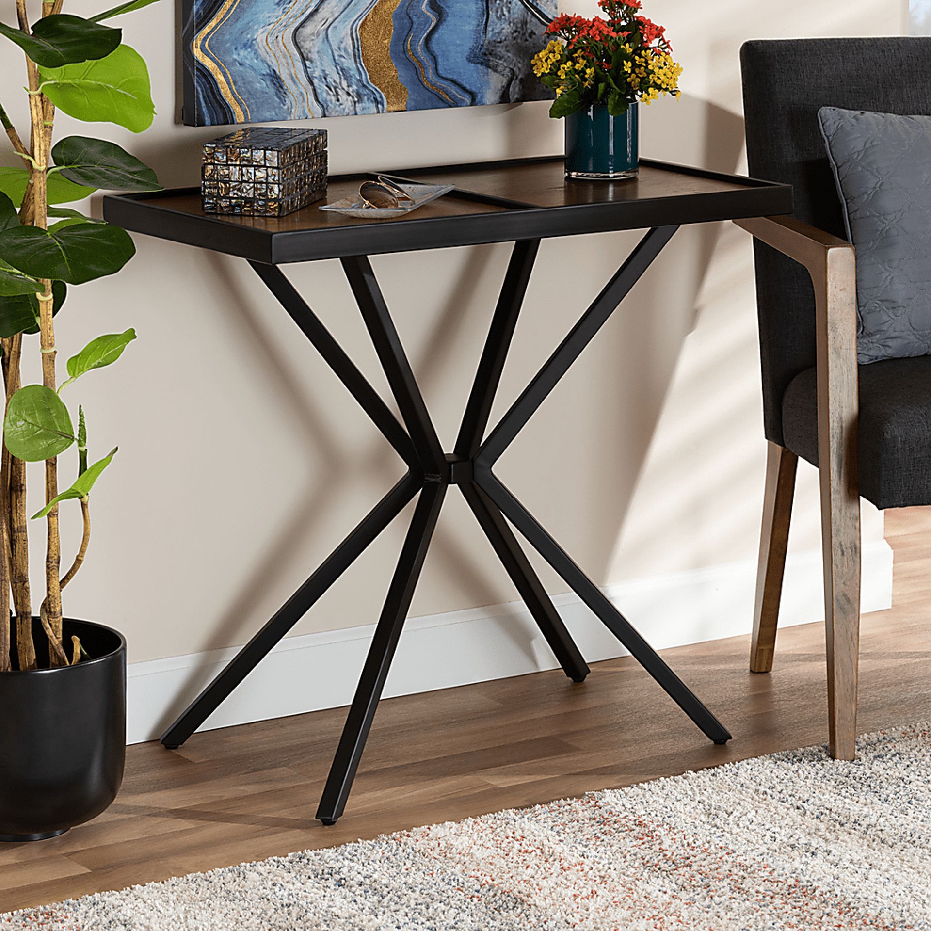 Sugarpine Black Sofa Table - Image 5