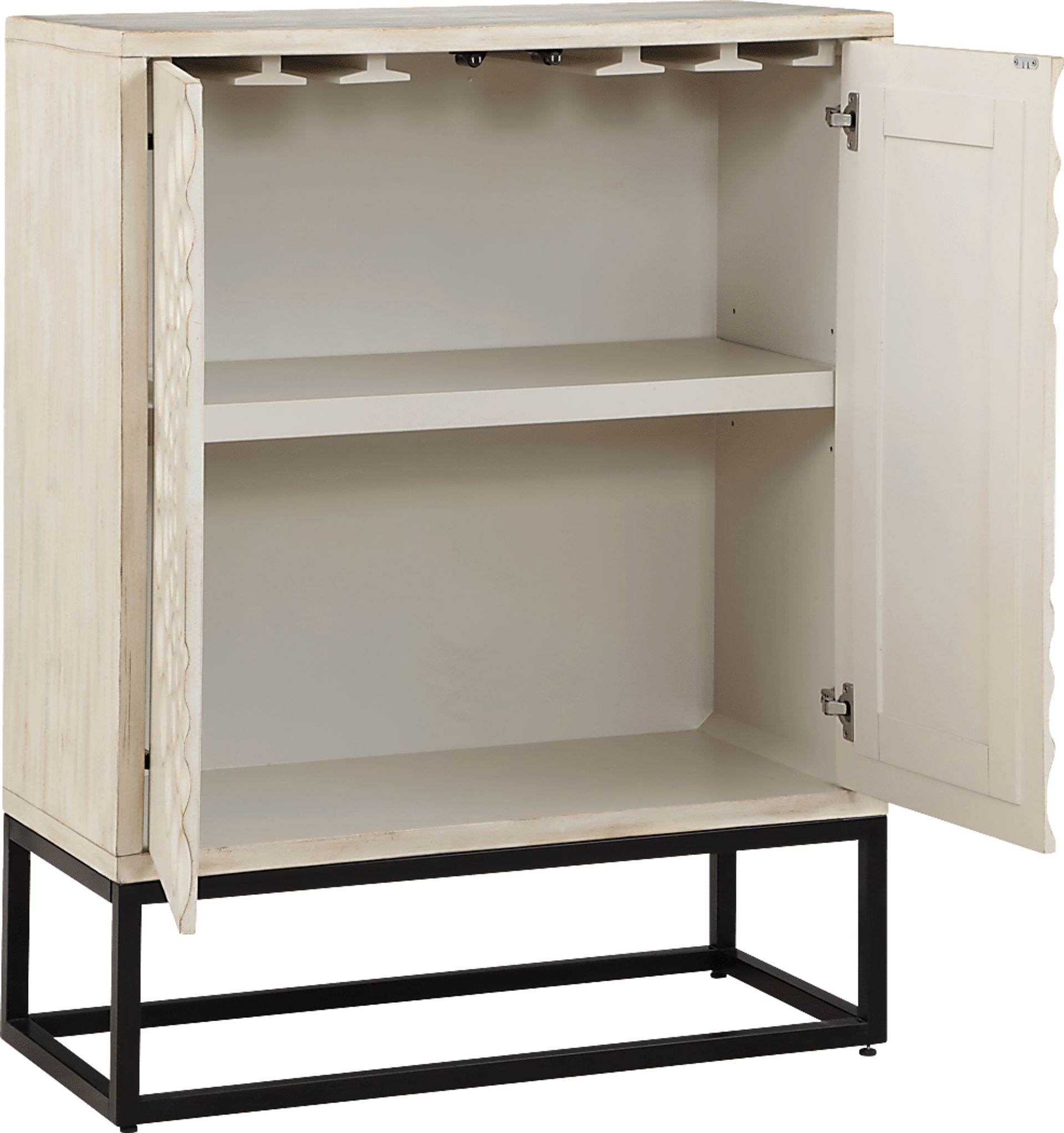 Sugden Cream Bar Cabinet - Image 4