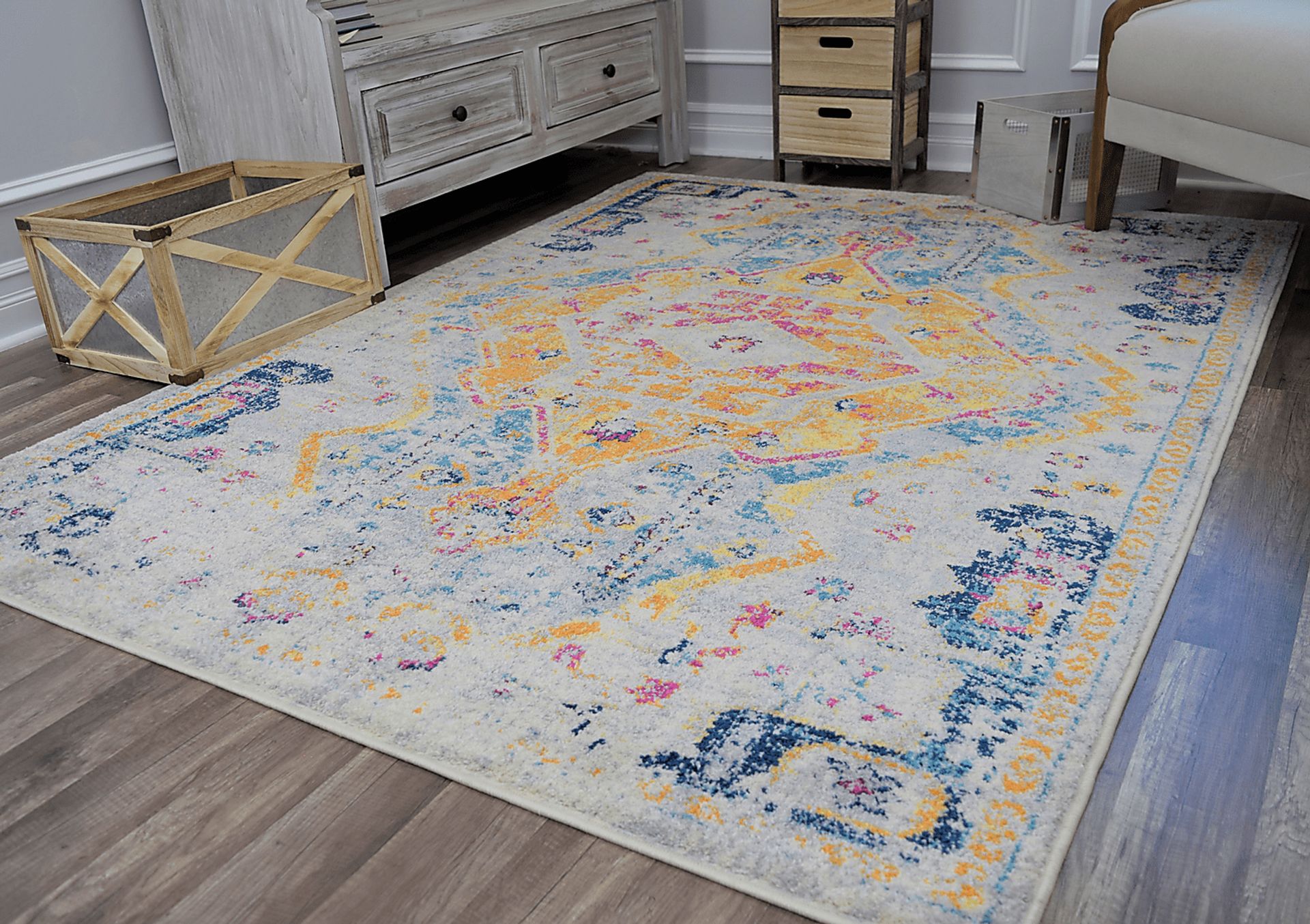 Suhana Light Blue 5' x 7' Rug - Image 3