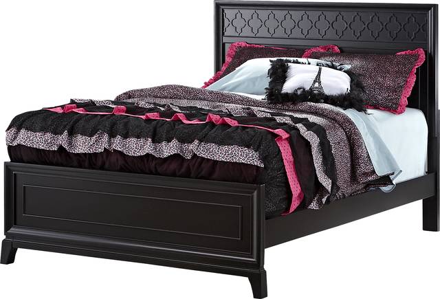 Suki 3 Pc Black Full Bed - Thumbnail - Image 1