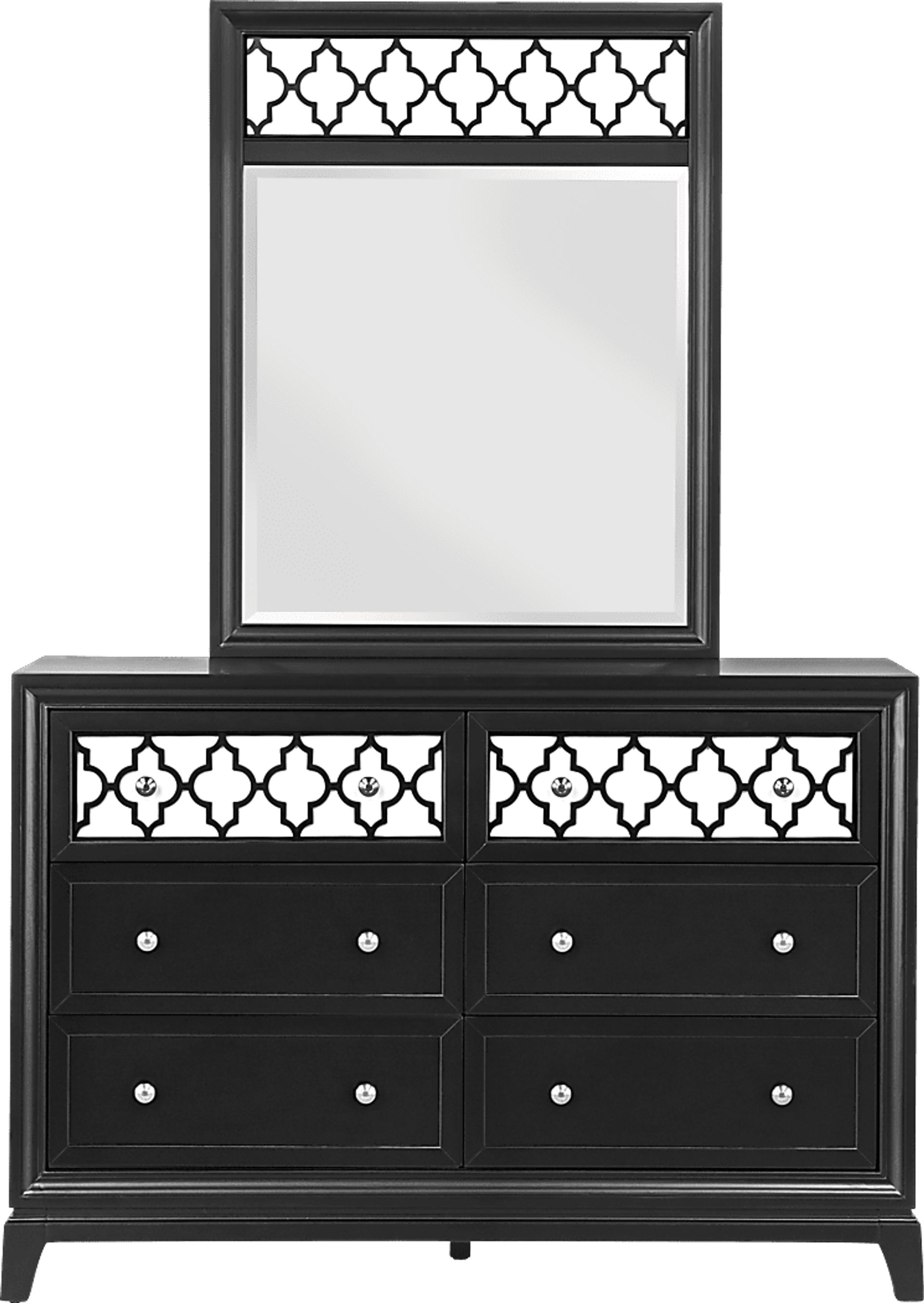 Suki Black Dresser and Mirror Set - Image 3