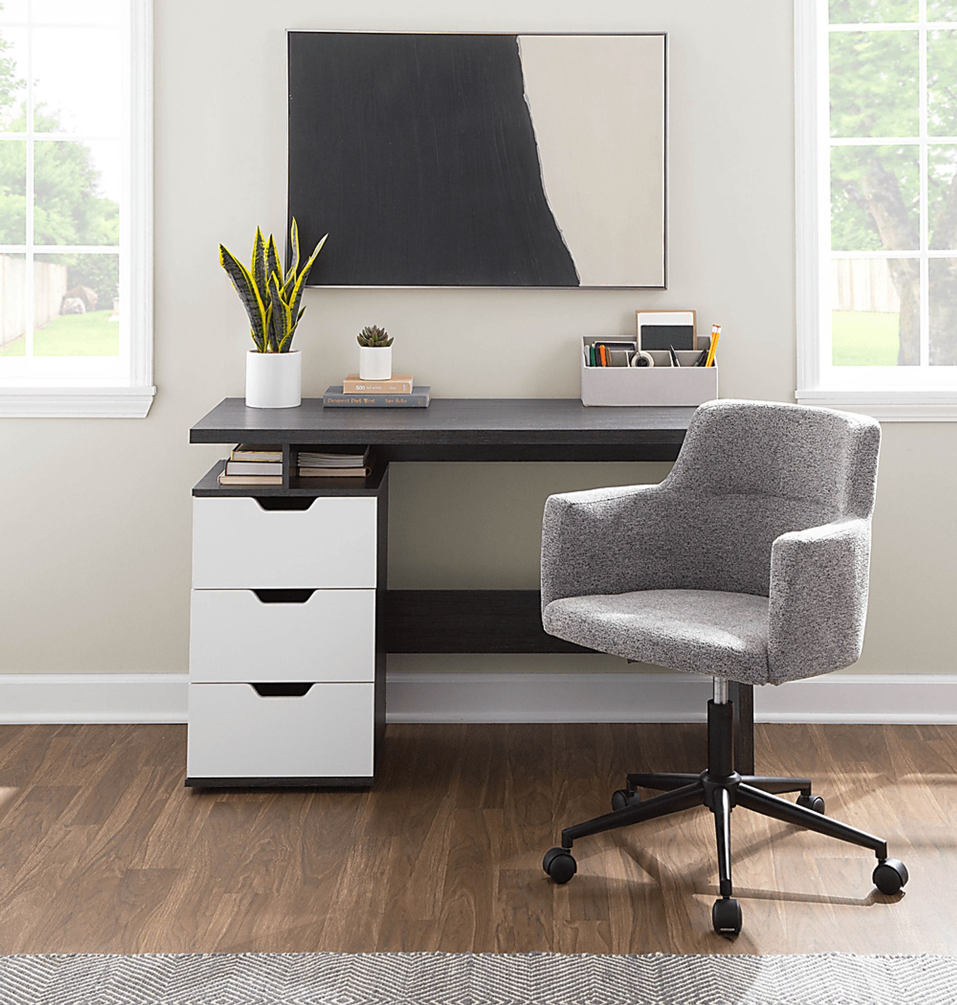 Sulgrave Charcoal Desk - Image 9