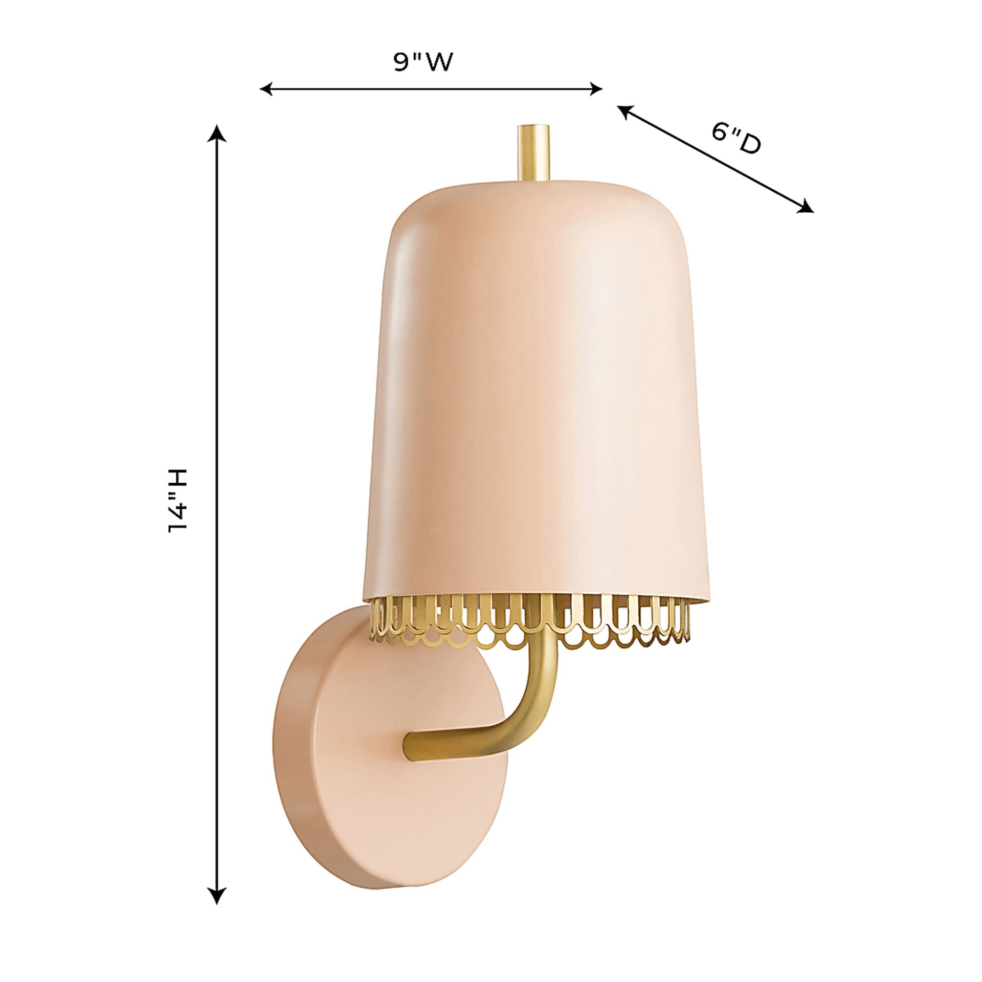 Sulline Blush Wall Scone - Image 6