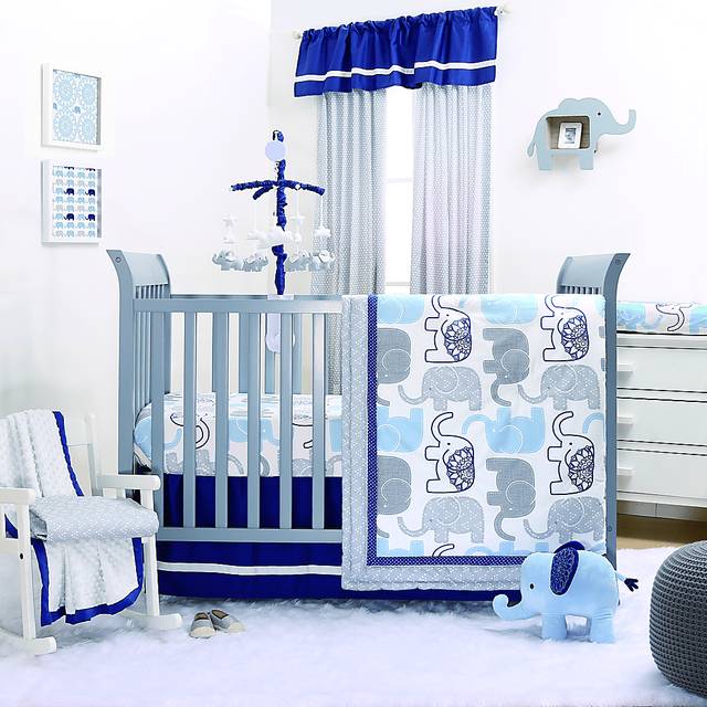 Sully Blue 3 Pc Baby Bedding Set - Thumbnail - Image 1