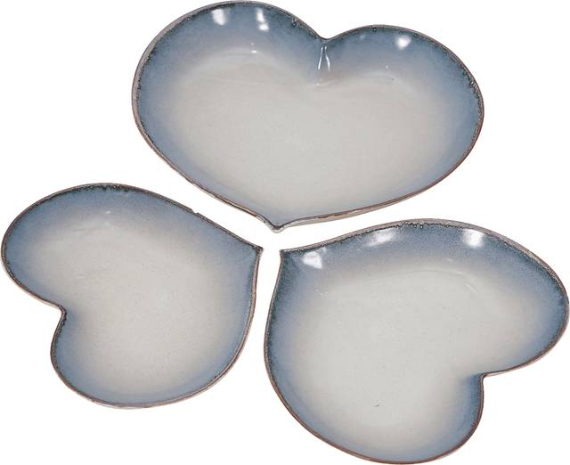 Sumerfern Blue Decorative Plate, Set of 3 - Thumbnail - Image 1