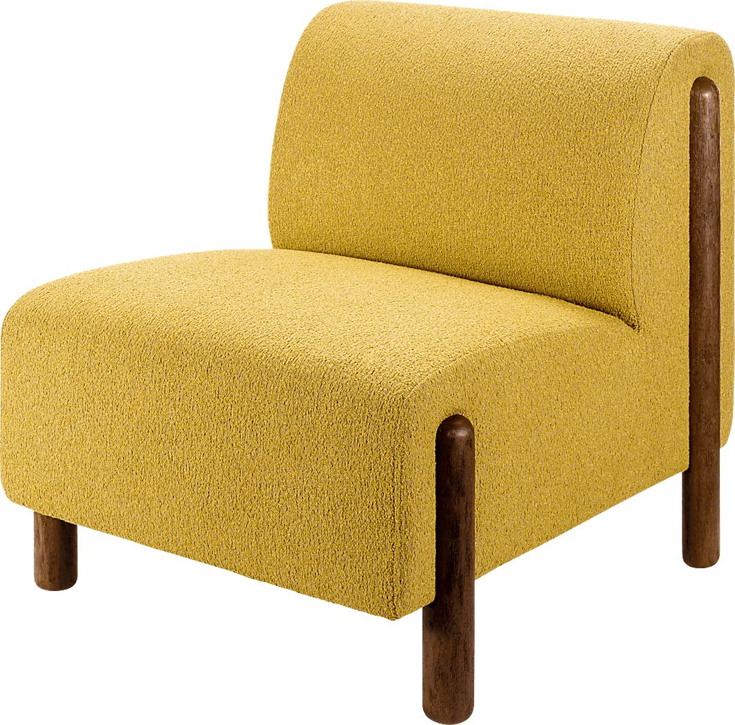 Sumiza Yellow Accent Chair