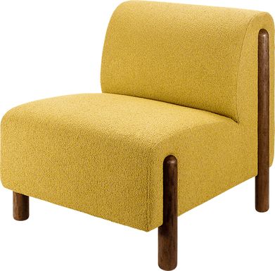 Sumiza Yellow Accent Chair