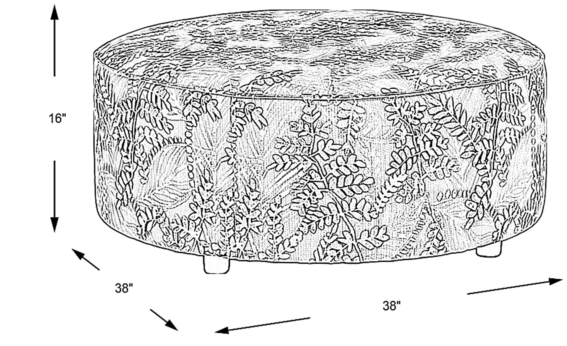 Dimension Image. Please refer to the Dimension Tab on this page for dimension details.