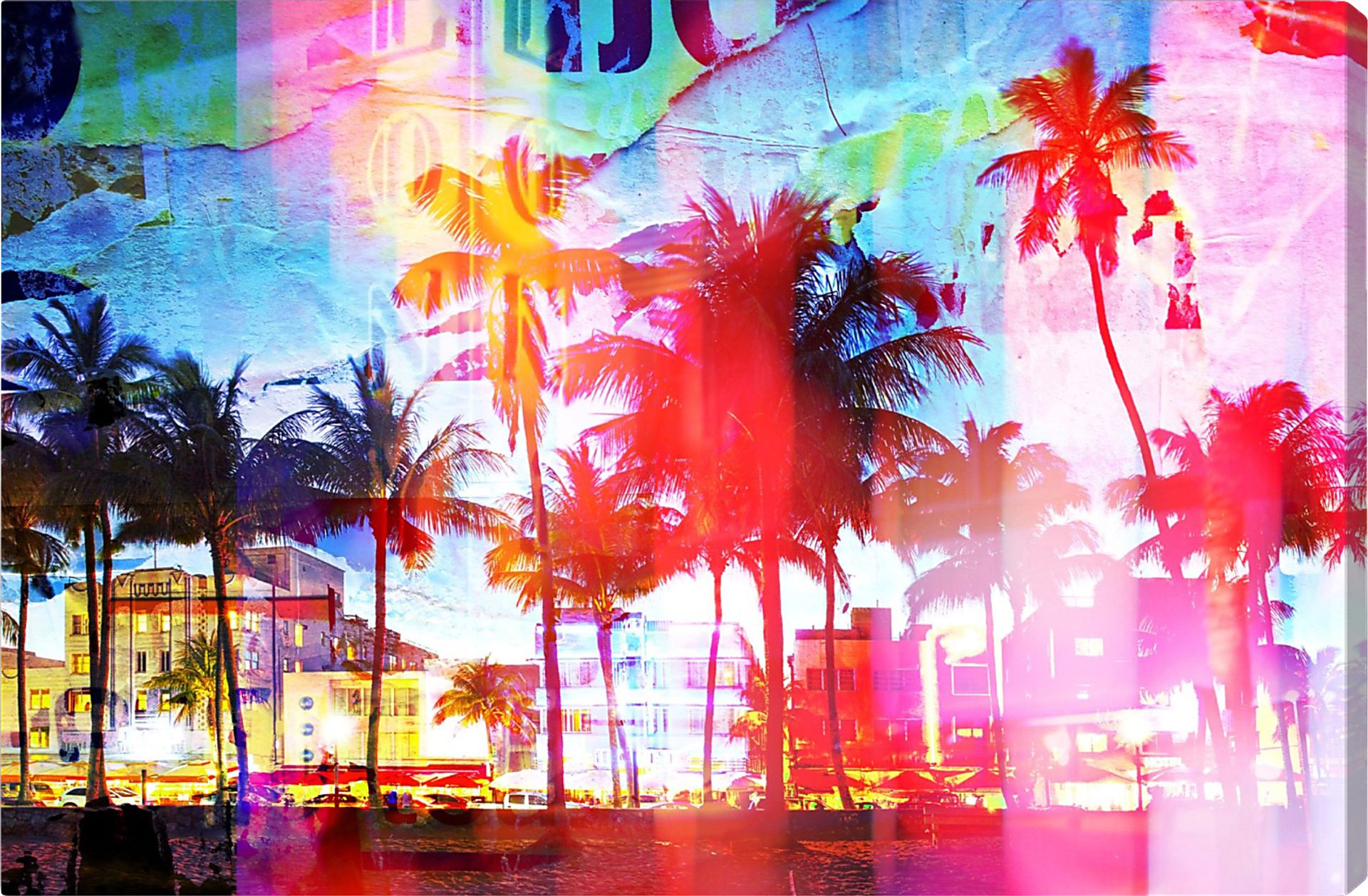 Summer Nights Pink Artwork - Image 1