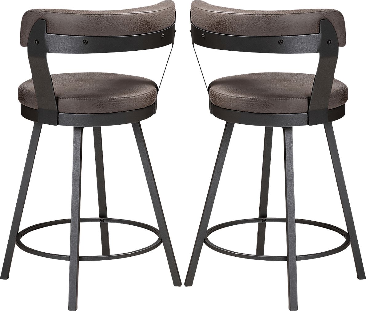 Summerglen Gray Bar Height Stool, Set of 2 Rooms To Go