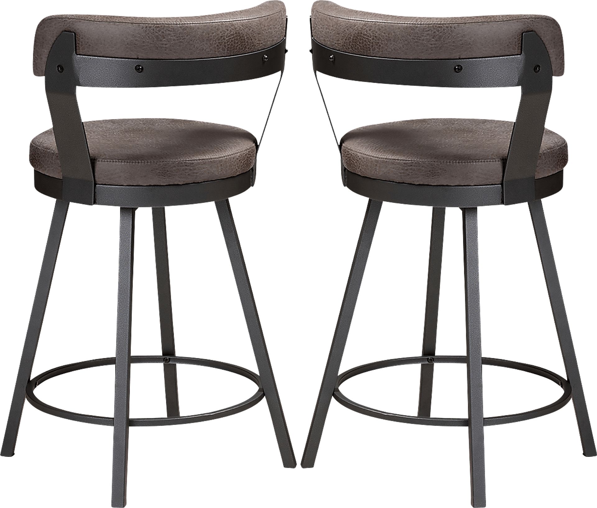 Summerglen Gray Bar Height Stool, Set of 2 - Image 5