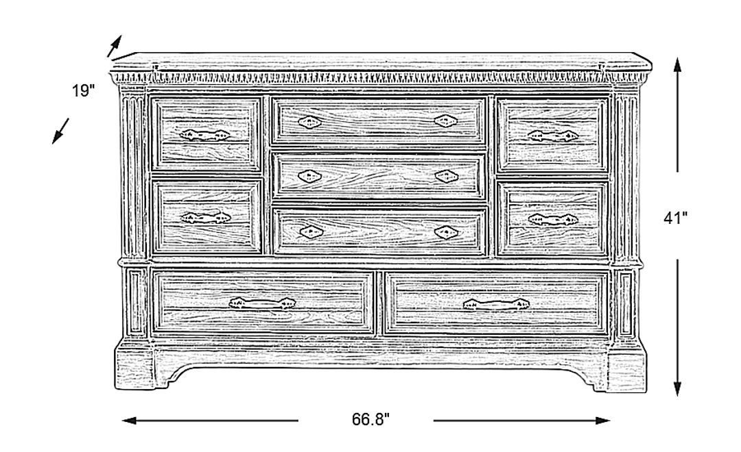 Summerset Cream Dresser