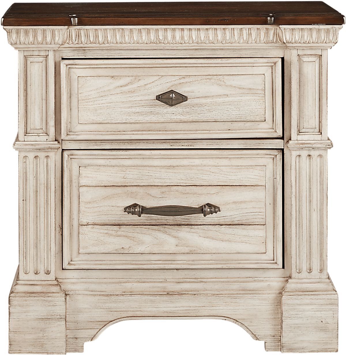 Summerset Cream Colors,Light Wood,White Nightstand Rooms to Go