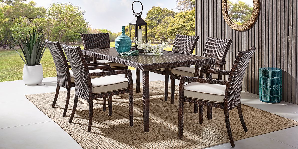 Rooms to go rattan dining set new arrivals