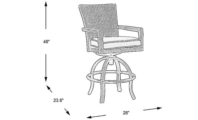 Dimension Image. Please refer to the Dimension Tab on this page for dimension details.