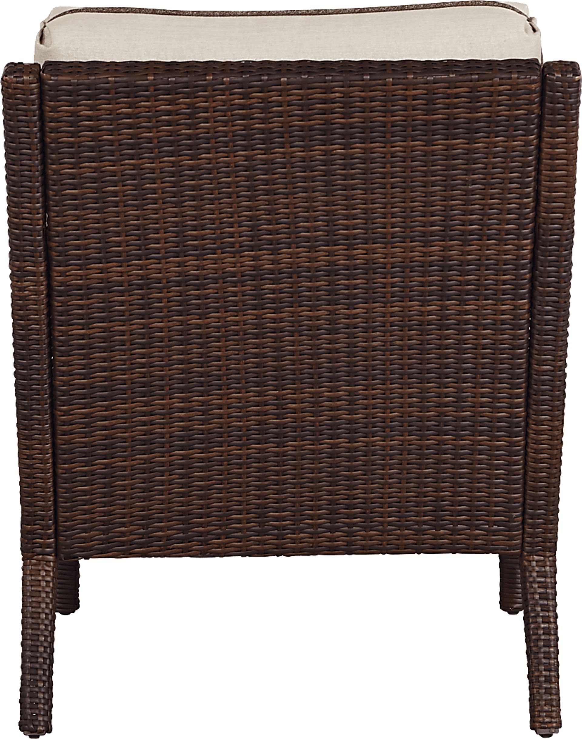 Summerset Way Brown 4 Pc Outdoor Seating Set with Sandstone Cushions - Image 4