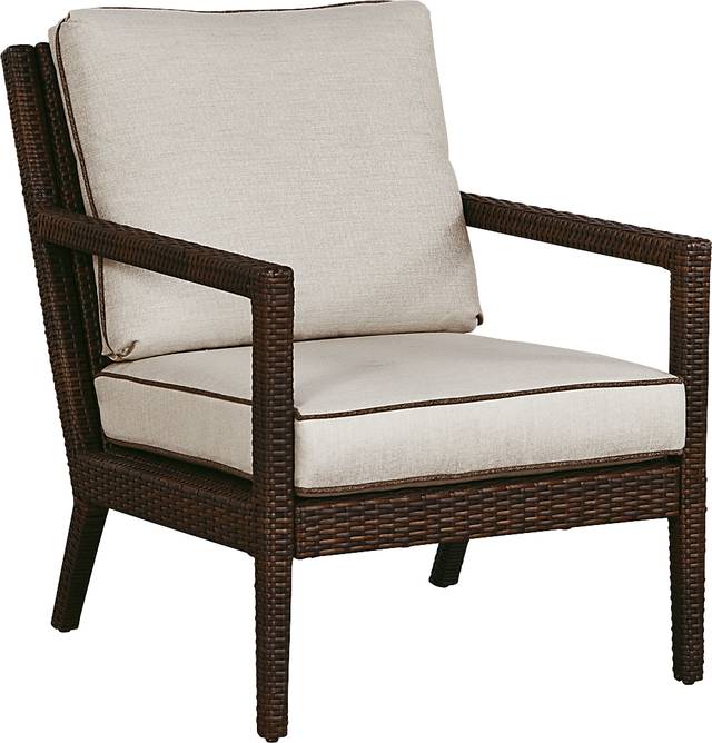 Summerset Way Brown 4 Pc Outdoor Seating Set with Sandstone Cushions - Thumbnail - Image 3