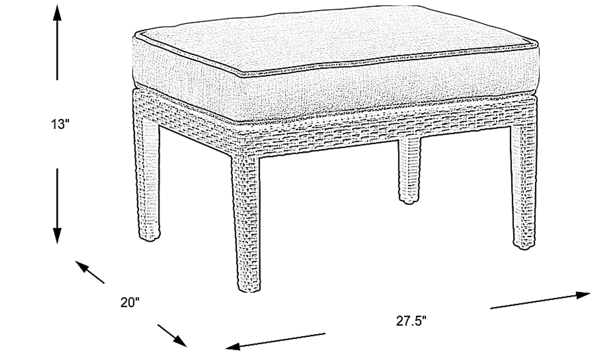 Dimension Image. Please refer to the Dimension Tab on this page for dimension details.