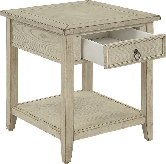 Summerville Way Beige End Table - Thumbnail - Image 3