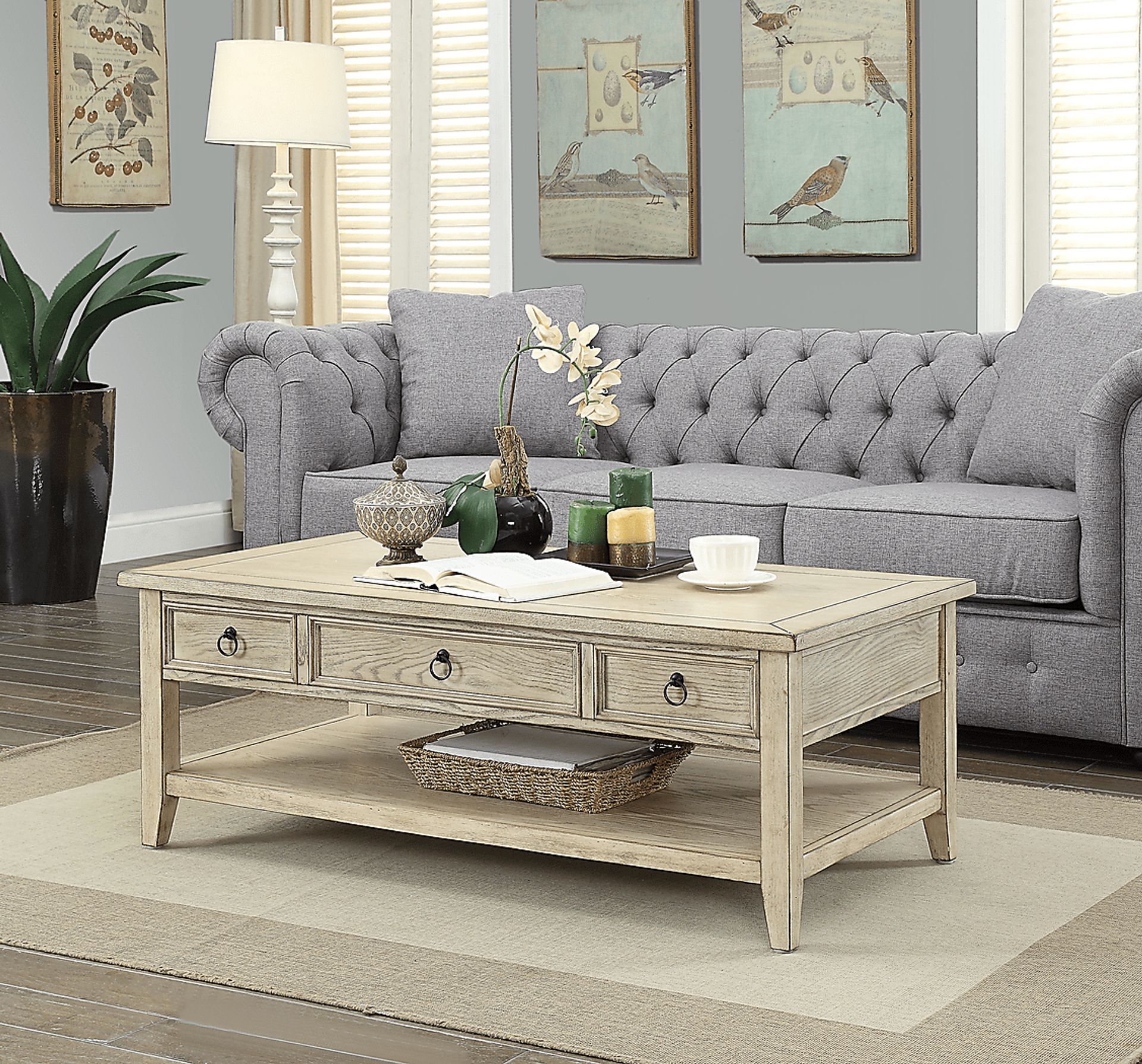 Summerville Way Beige Lift Top Cocktail Table - Image 4