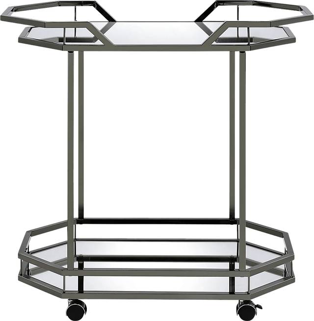 Sumrall Nickel Bar Cart - Thumbnail - Image 2