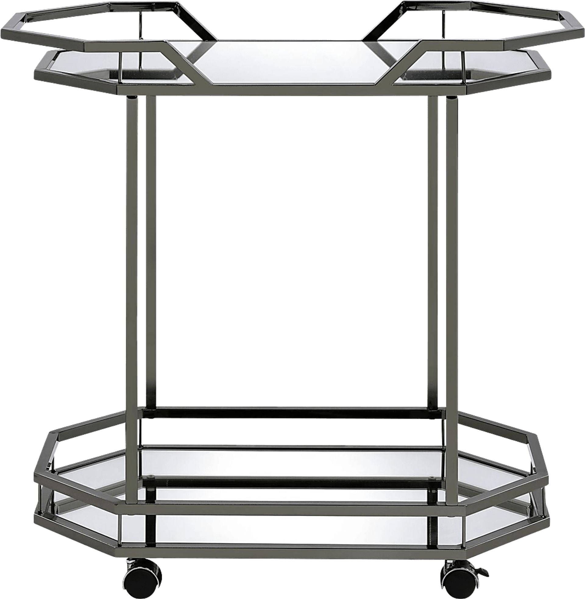 Sumrall Nickel Bar Cart - Image 2