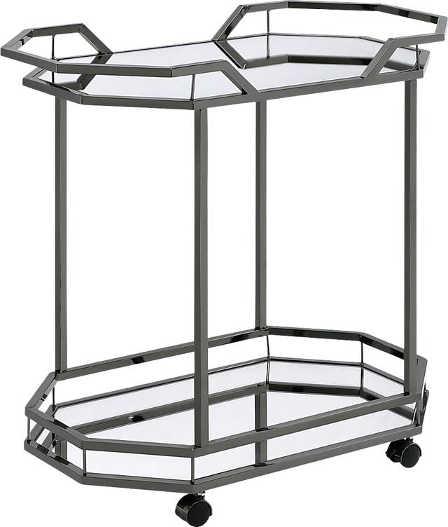 Sumrall Nickel Bar Cart - Thumbnail - Image 1