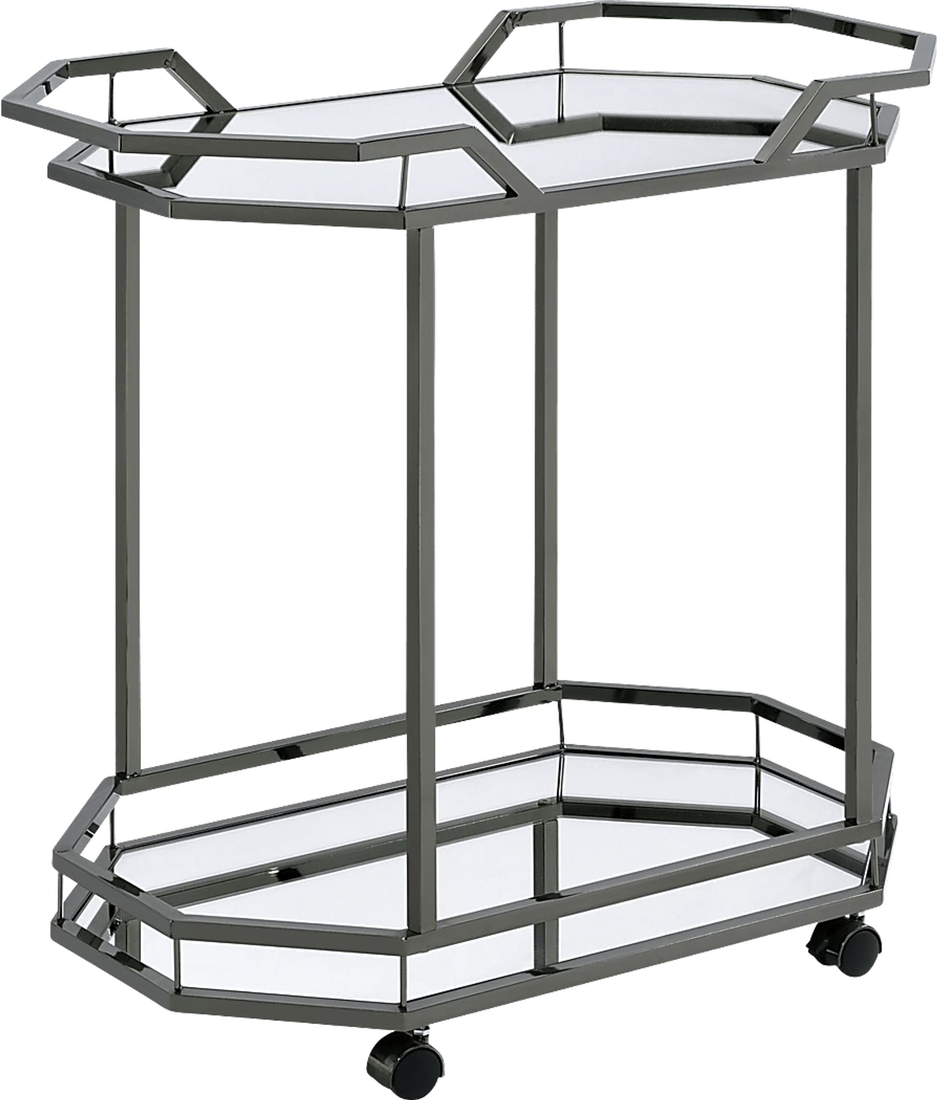 Sumrall Nickel Bar Cart - Image 1