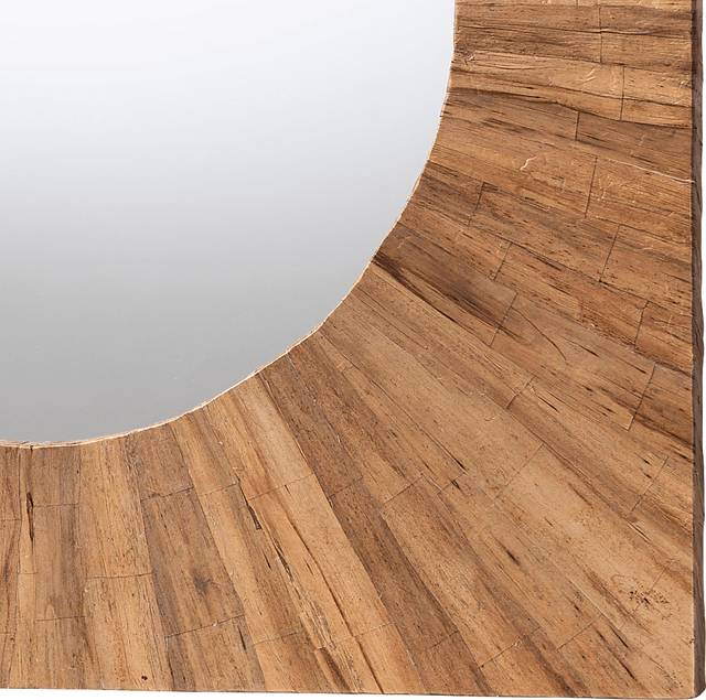 Sumstones Brown Square Mirror - Thumbnail - Image 4
