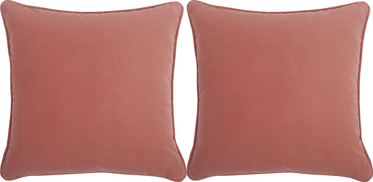 Sun Sorreo Coral Orange Outdoor Set Of Accent Pillows Rooms to Go
