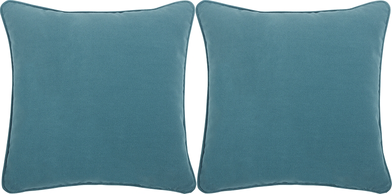 Sun Sorreo Teal Indoor/Outdoor Accent Pillow, Set of Two