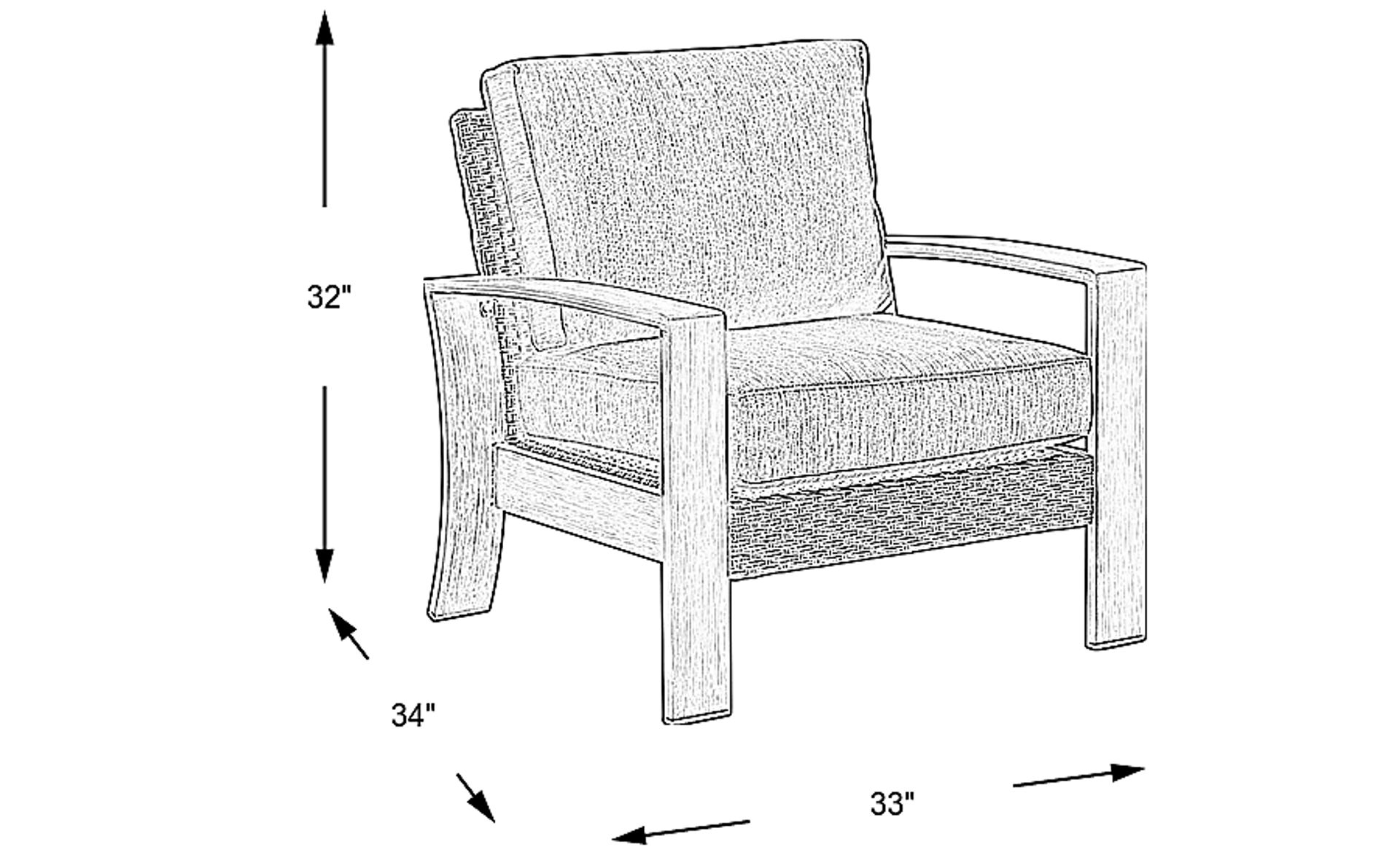 Dimension Image. Please refer to the Dimension Tab on this page for dimension details.