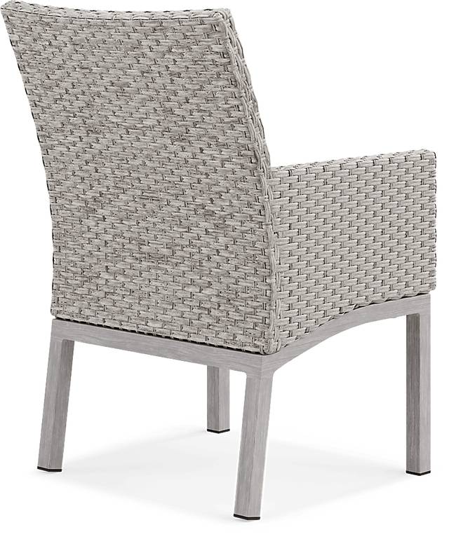 Sun Valley Light Gray 7 Pc Rectangle Outdoor Dining Set with Blue Cushions - Thumbnail - Image 10
