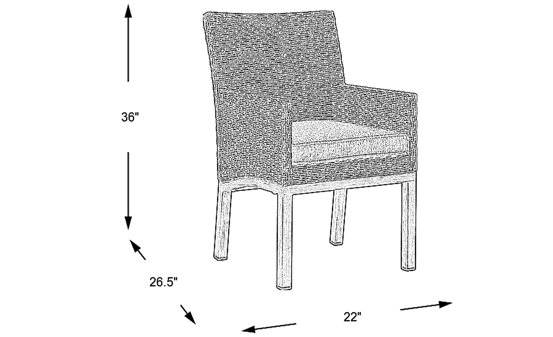 Dimension Image. Please refer to the Dimension Tab on this page for dimension details.
