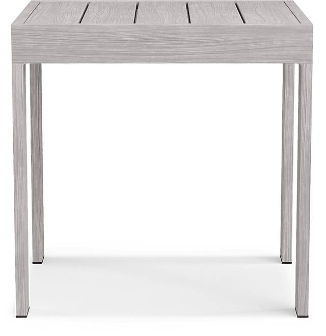 Sun Valley Light Gray Outdoor End Table - Thumbnail - Image 2