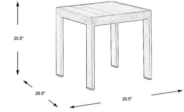 Dimension Image. Please refer to the Dimension Tab on this page for dimension details.