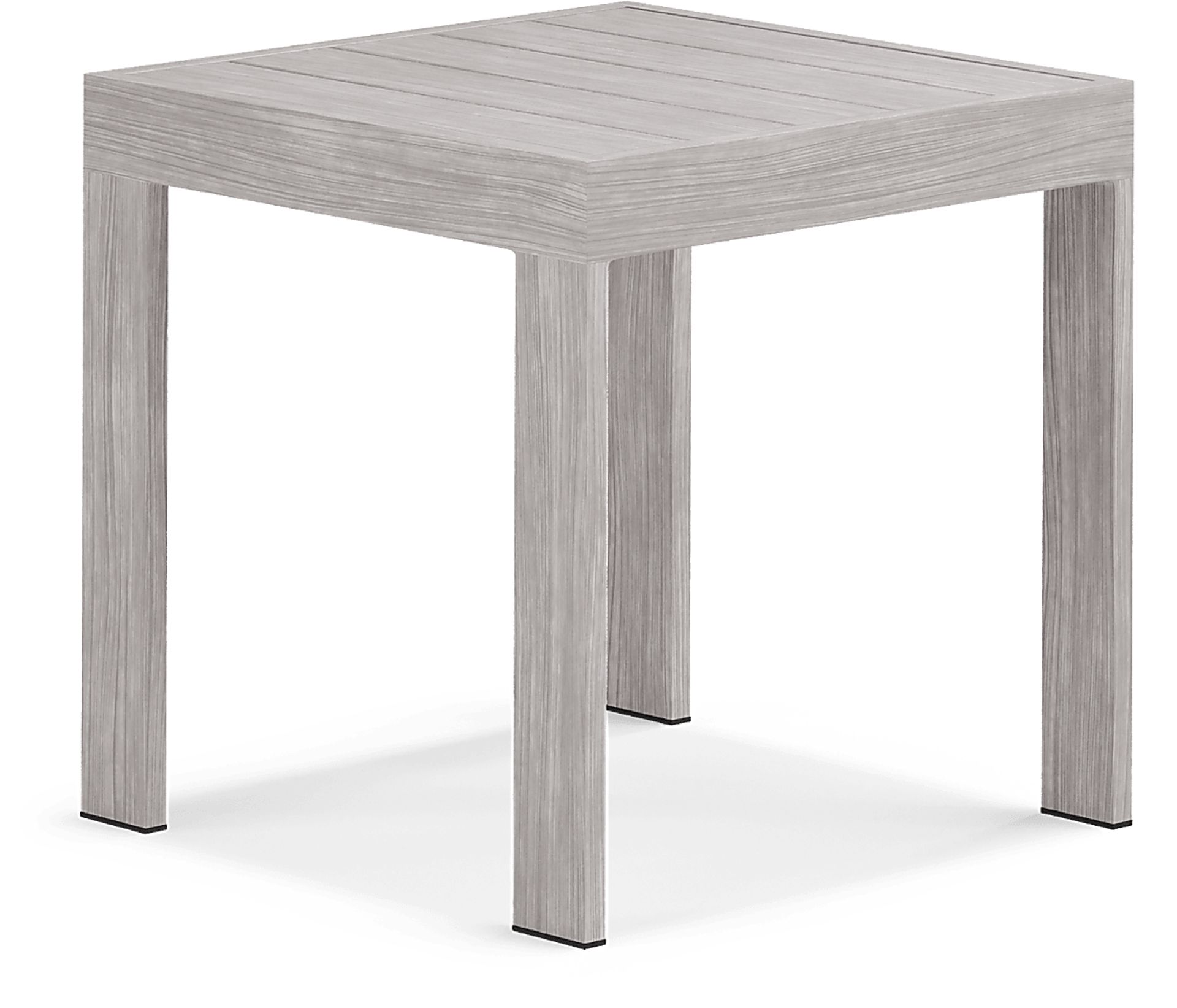 Sun Valley Light Gray Outdoor End Table - Image 1