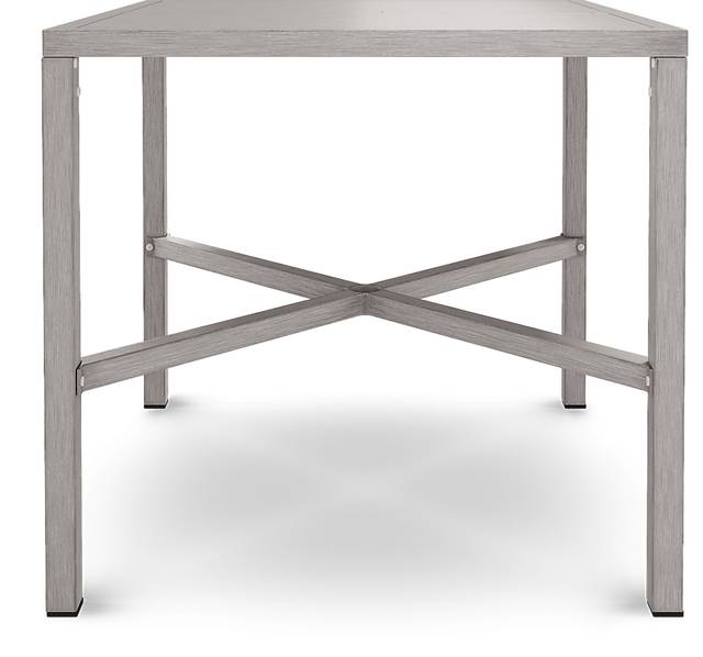 Sun Valley Light Gray 5 Pc Square Outdoor Bar Height Dining Set with Blue Cushions - Thumbnail - Image 5