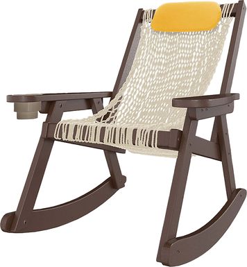 Pawleys Island Sunao Brown Outdoor Rocking Chair