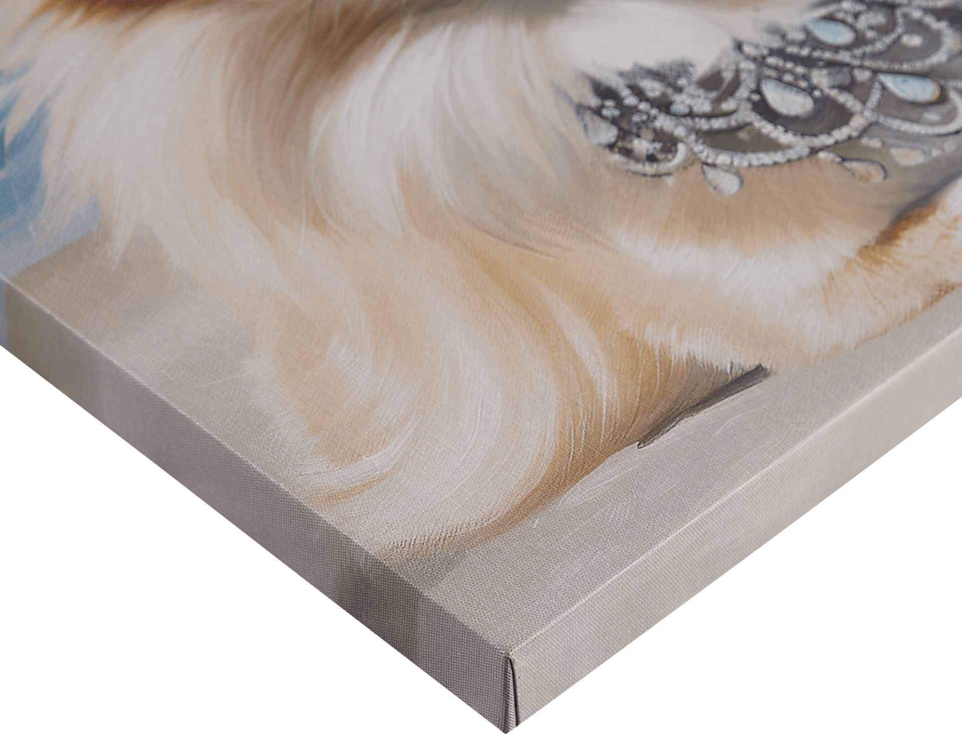 Sunbathing Pomeranian Blue Wall Decor - Image 5