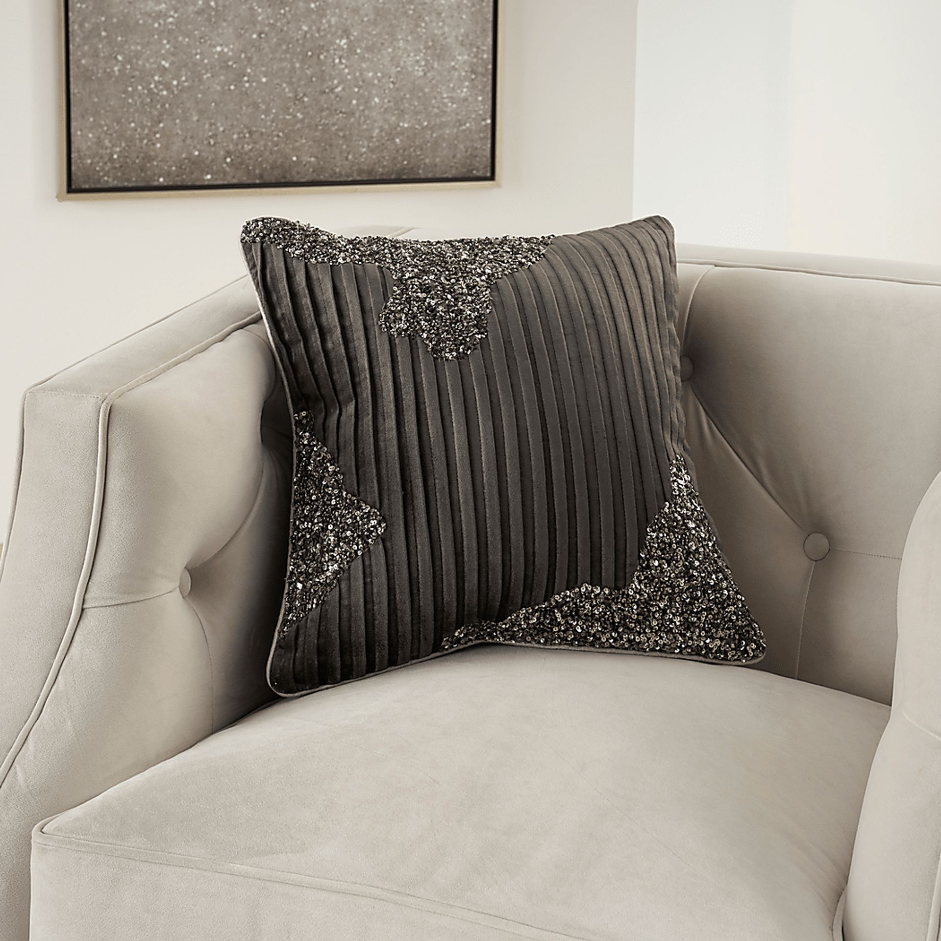 Sunbeam Charcoal Accent Pillow - Image 3