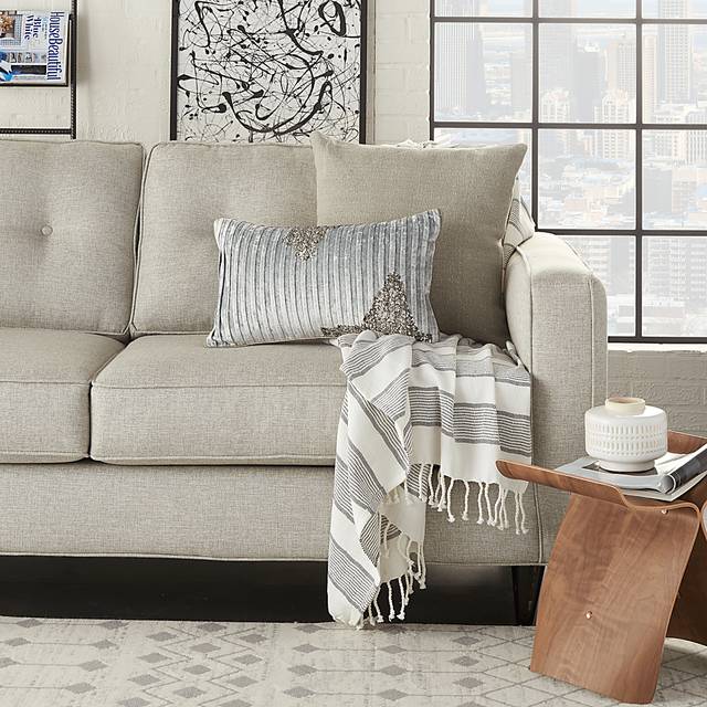 Sunbeam Gray Lumbar Pillow - Thumbnail - Image 2