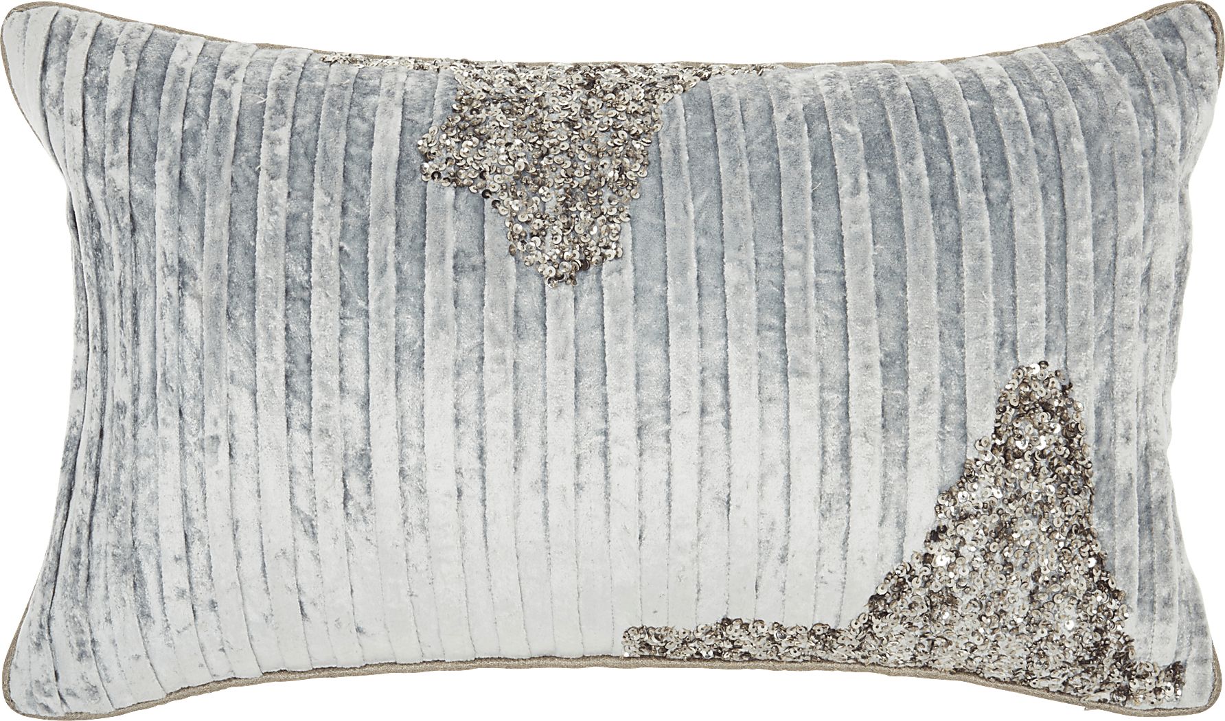 Sunbeam Gray Lumbar Pillow