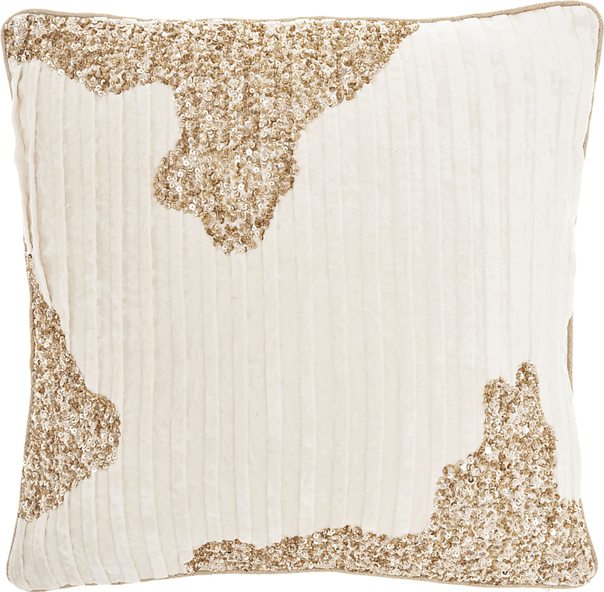 Sunbeam Ivory/Gold Accent Pillow - Image 1