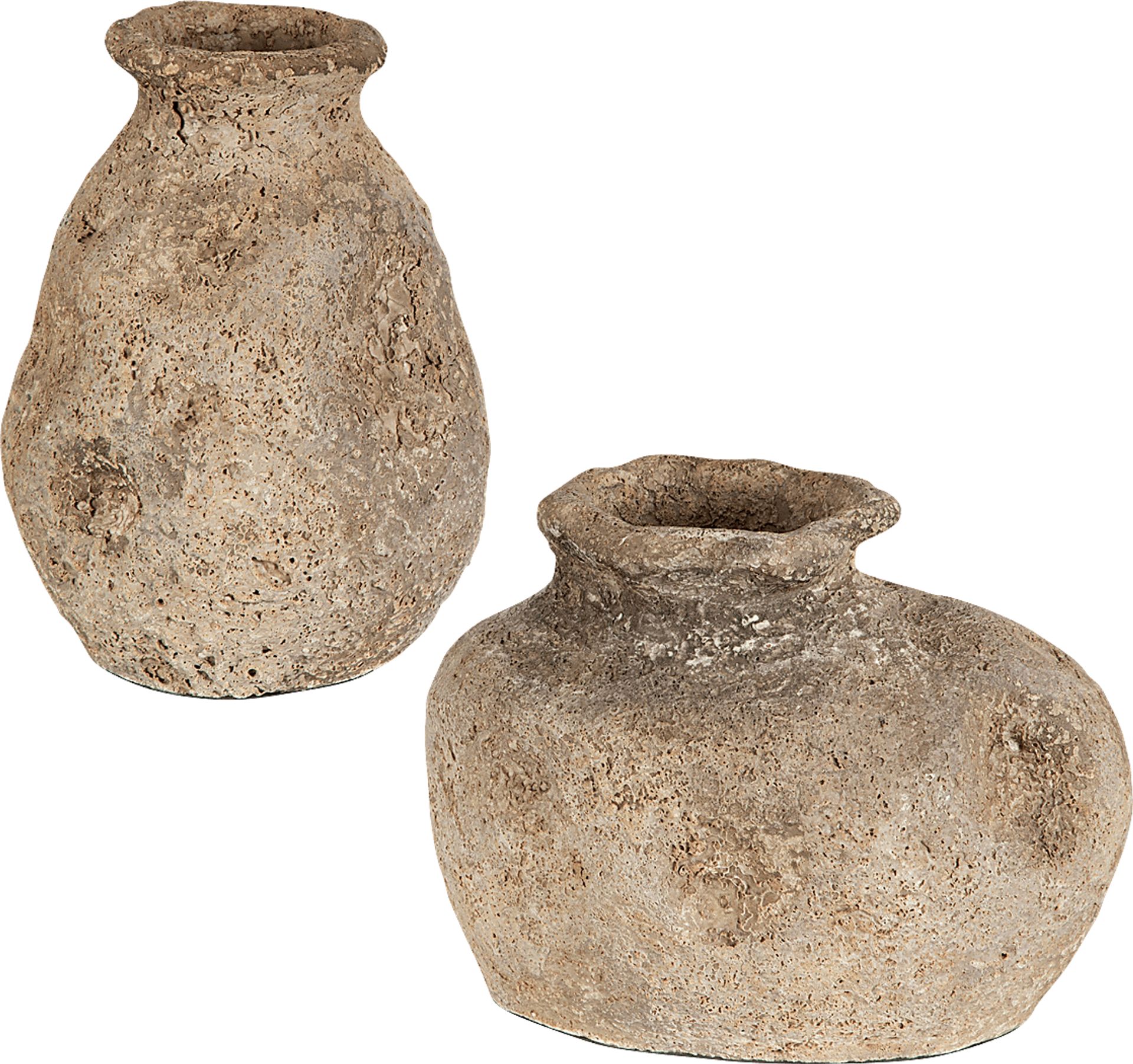 Sunbit Brown Vase, Set of 2 - Image 1