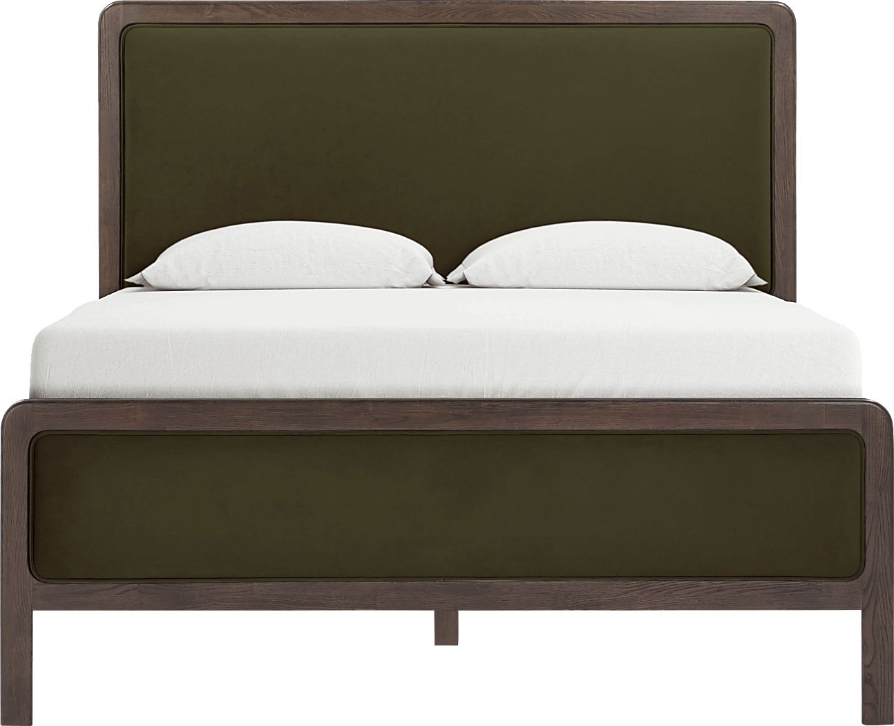 Suncier Green Queen Bed